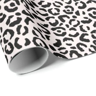 Cream Blush Black Leopard Print