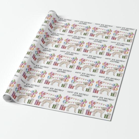 Cream Labrador Retriever Lab Dog Colorful Birthday