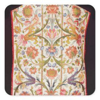 Cream satin chasuble, Naples, late 17th century Square Sticker