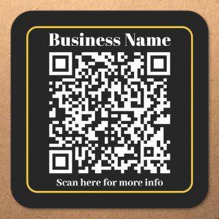 Create an Instantly Scannable Business QR code Square Sticker
