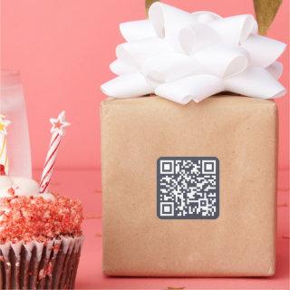 Create Custom Company Business Website URL QR Code Square Sticker