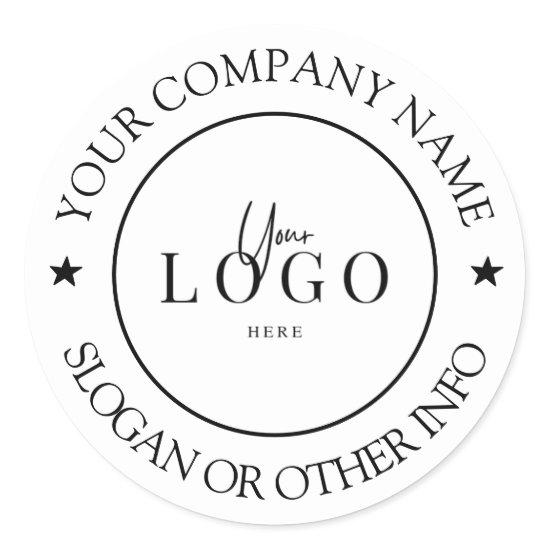 Create Your Business Logo Custom Classic Round Sti Classic Round Sticker