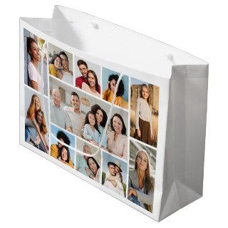 Create Your Own 11 Photo Collage Large Gift Bag