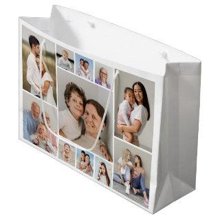 Create Your Own 11 Photo Collage Large Gift Bag