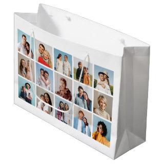 Create Your Own 15 Photo Collage Large Gift Bag