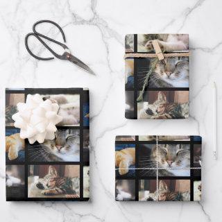Create Your Own 5 Photo Collage Black Border  Sheets