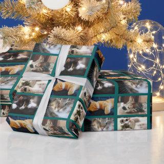 Create Your Own 5 Photo Collage on Teal