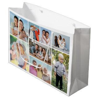 Create Your Own 8 Photo Collage  Large Gift Bag