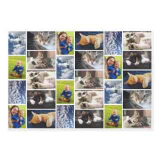 Create Your Own 9 Photo Collage White Border  Sheets