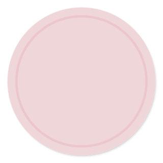 Create Your Own Add Text Solid Color Rose Gold Classic Round Sticker