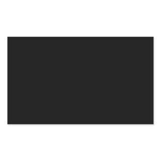 Create Your Own Black Custom Rectangular Sticker