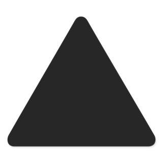 Create Your Own Black Custom Triangle Stickers
