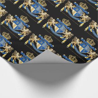 Create Your Own Coat of Arms Blue Gold Lion Emblem