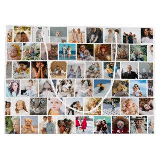 Create Your Own Custom Photo Grid Large Gift Bag