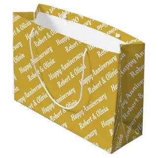 Create Your Own Name Anniversary   Large Gift Bag