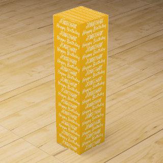 Create Your Own Name Birthday wine box