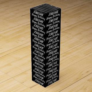 Create Your Own Name Birthday wine box