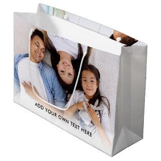Create Your Own Photo Text Large Gift Bag