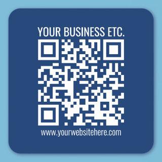 Create Your Own QR Code | Blue Square Sticker