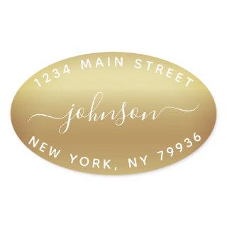 Create Your Own  Return Address Oval Sticker