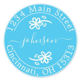 Create Your Own Round Return Address Classic Round Classic Round Sticker