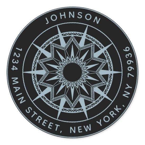 Create Your Own Round Return Address Classic Round Sticker