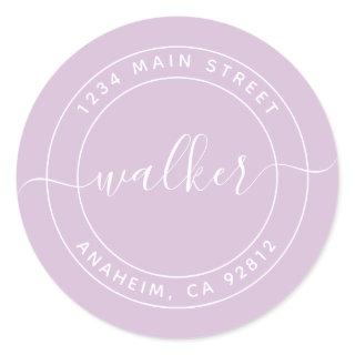 Create Your Own Round Return Address Classic Round Sticker
