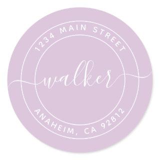 Create Your Own Round Return Address Classic Round Sticker