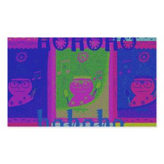 Create Your Own Special Santa HoHoho Pop Art  Rectangular Sticker