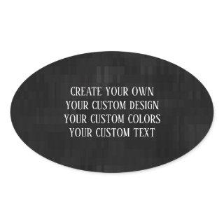Create Your Own - Your Custom Design Oval Sticker