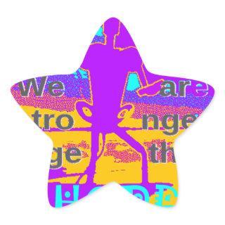 Create Your USA  Hope We Are Stronger Together Star Sticker