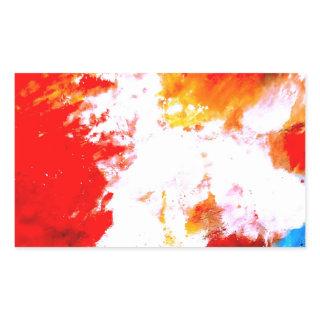 Creative Abstract Artwork Rectangular Sticker