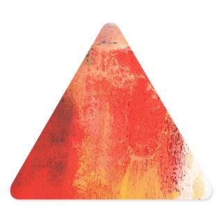 Creative Red Abstract Triangle Sticker