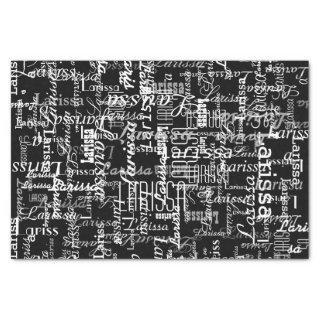 creative with personalized name tissue paper