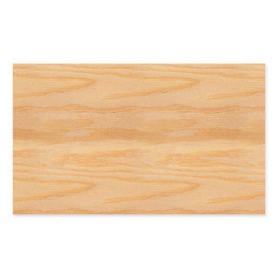 Creative Wood Blank Elegant Design Template Rectangular Sticker