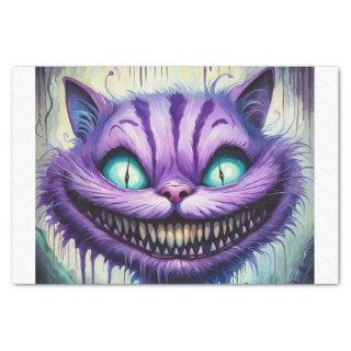 Creepy Cheshire Cat Decoupage Paper