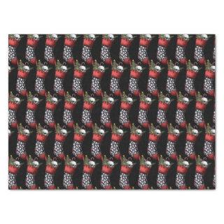 Creepy Christmas Gothic Skull Stocking  Tissue Paper