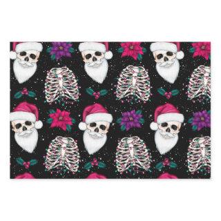 Creepy Christmas Santa Skulls and Skeletons  Sheets
