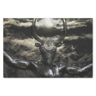 Creepy Mythological Artwork Collage Tissue Paper