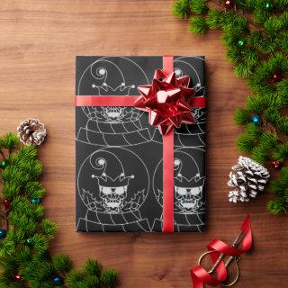 Creepy Skulls on Black Christmas