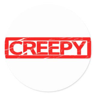 Creepy Stamp Classic Round Sticker