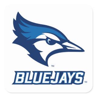 Creighton University Bluejay with Wordmark Square Sticker