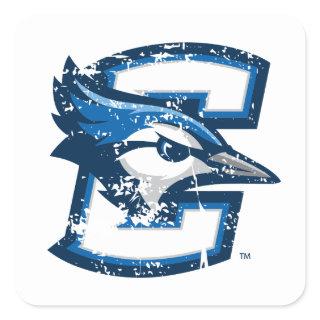 Creighton University Logo Distressed Square Sticker