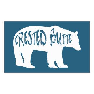 Crested Butte Colorado Bear Rectangular Sticker