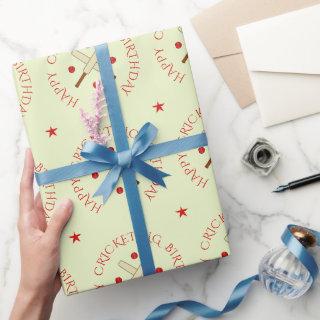 Cricket birthday custom text star