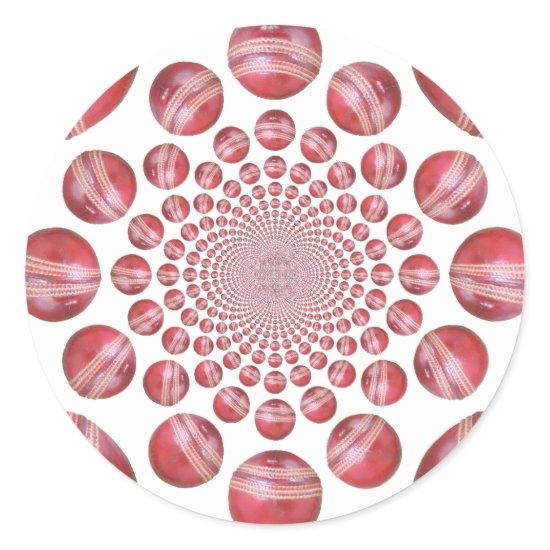 Cricket Classic Round Sticker