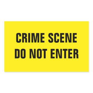 Crime scene rectangular sticker