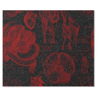 Crimson & Black Damask patterned Vampyre Anatomy