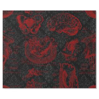 Crimson & Black Damask patterned Vampyre Anatomy