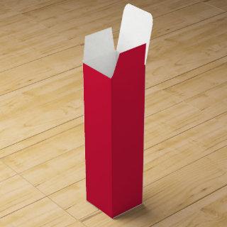 Crimson Solid Color | Classic | Elegant | Trendy  Wine Box